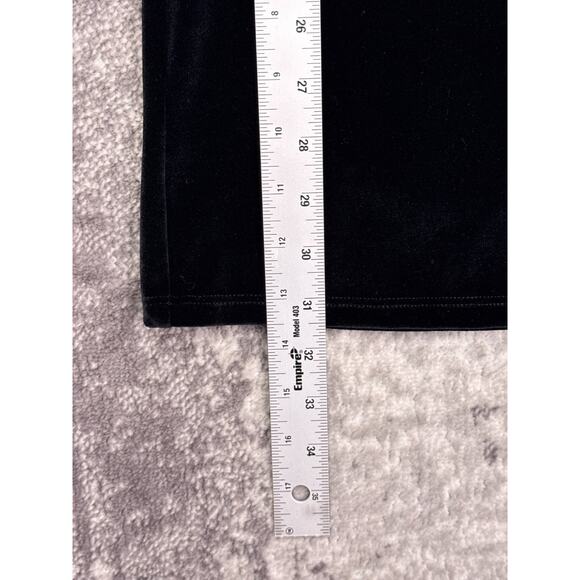 Ciao Lucia Dress XS Womens Black Velvet Long Sleeve Mini - Picture 6 of 8